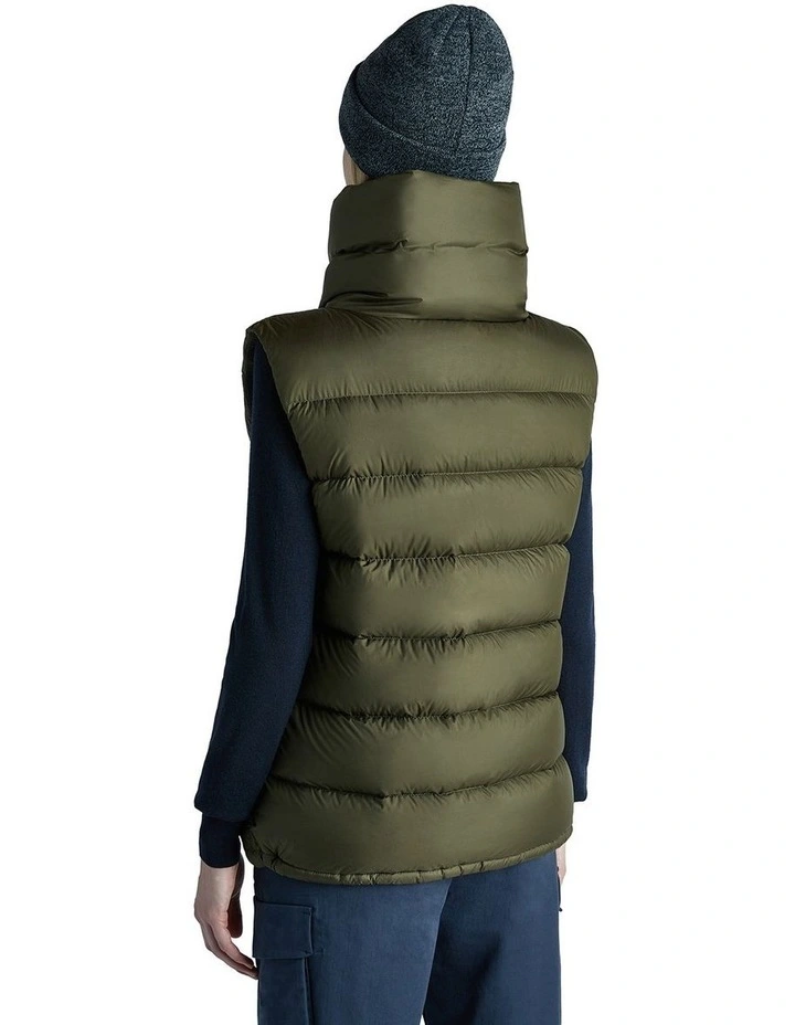 Expedition Down Vest in Khaki image 2