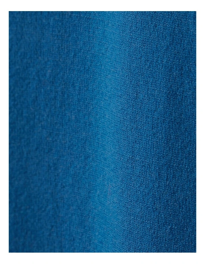 Stretch Merino Turtleneck Jumper in Blue image 6
