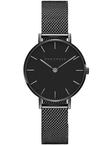 L'Essential Matte Mesh Watch 36mm in Black