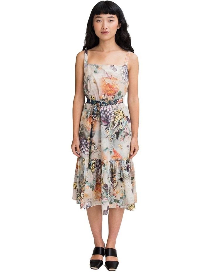 Smock Frill Dress in Fragile Print