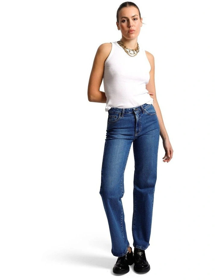 Straighty 180 Straight Leg Jean in True Blue image 3