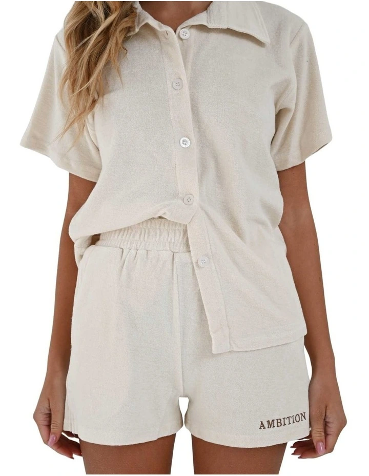 Organic Cotton Shirt in Beige image 1