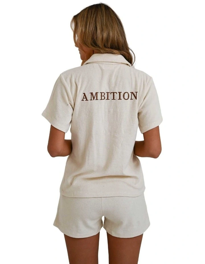 Organic Cotton Shirt in Beige image 2