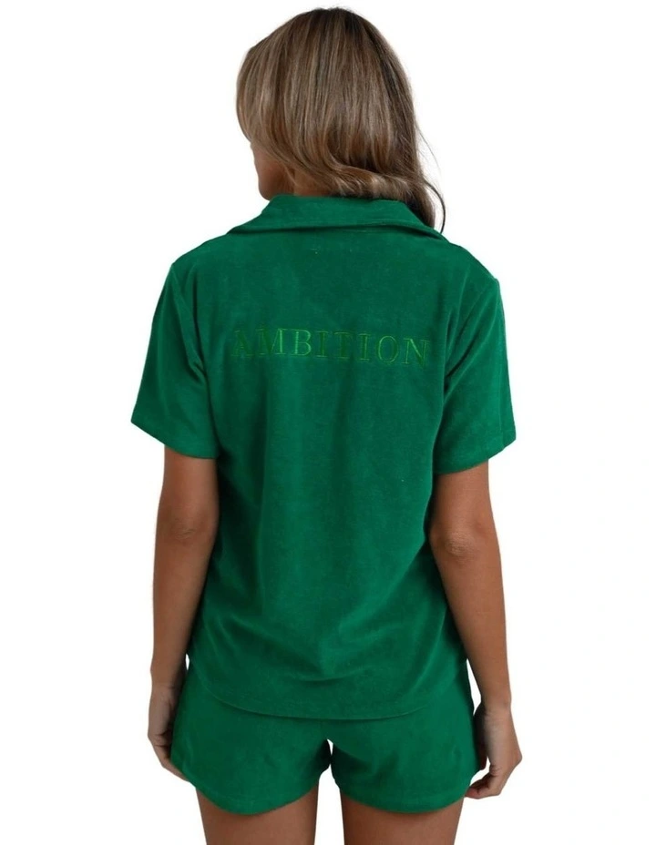 Organic Cotton Shorts in Green image 2