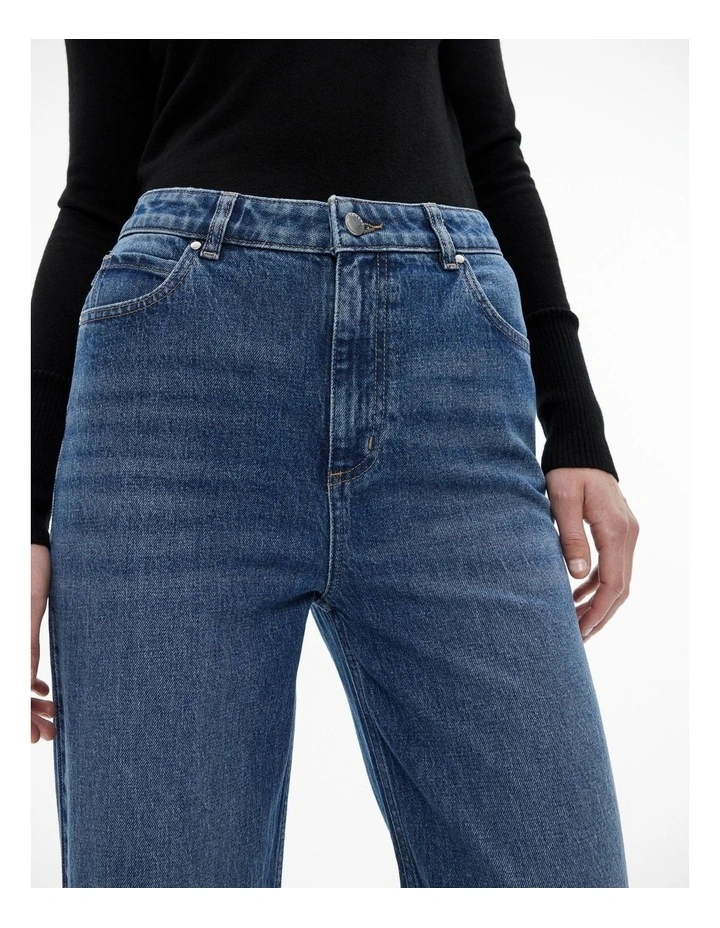 Super High Rise Jeans in Indigo image 3