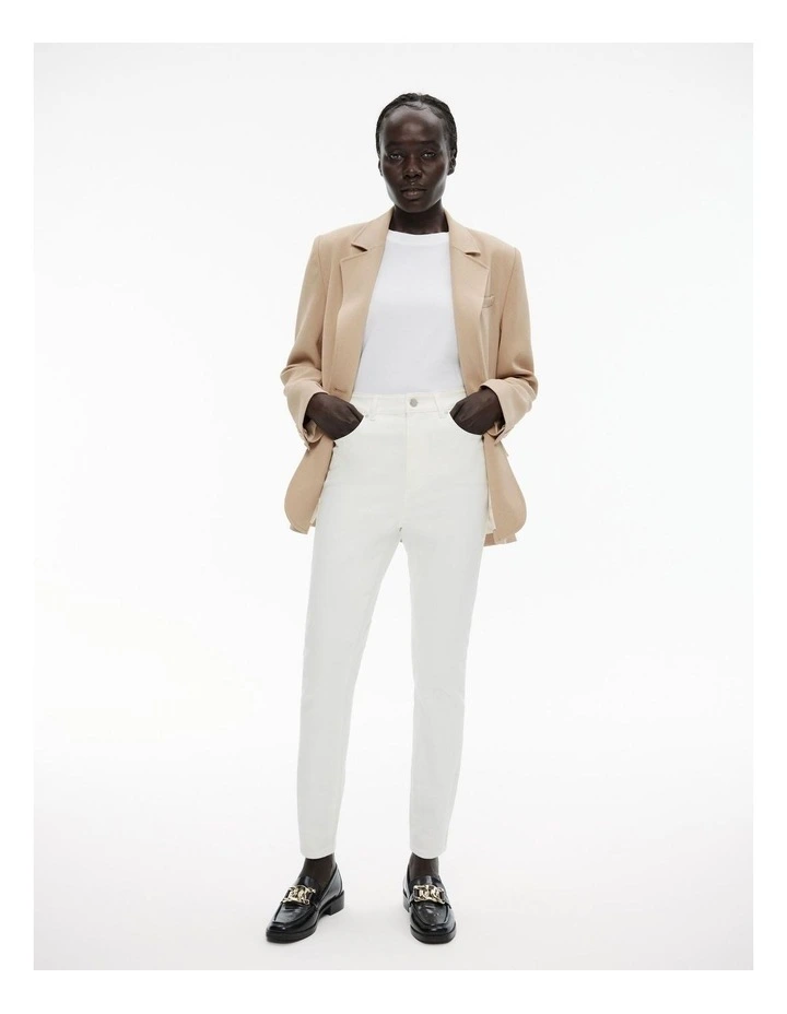 7/8 Skinny Jean in Parchment image 1