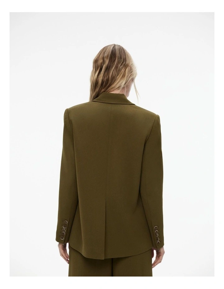 Boxy Single-breasted Blazer in Jungle image 3
