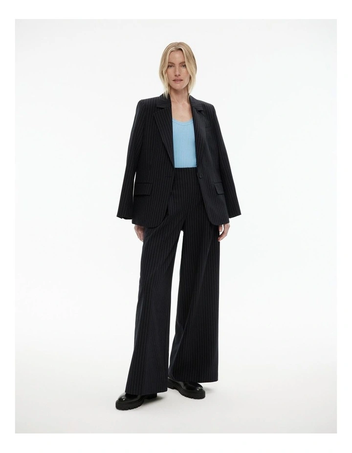 Scoop Neck Knit Tank in Soft Blue image 1