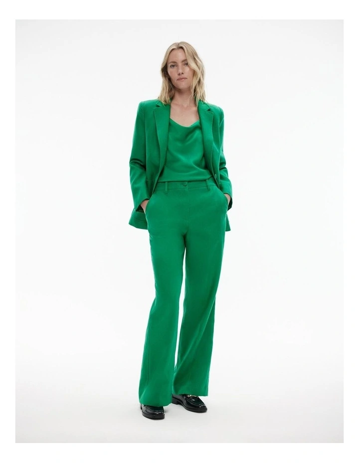 Satin Drape Camisole in Viridian Green image 4