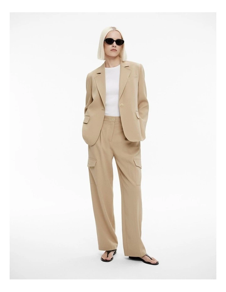 Cotton Rib Short Sleeve Tee in Pure White image 2