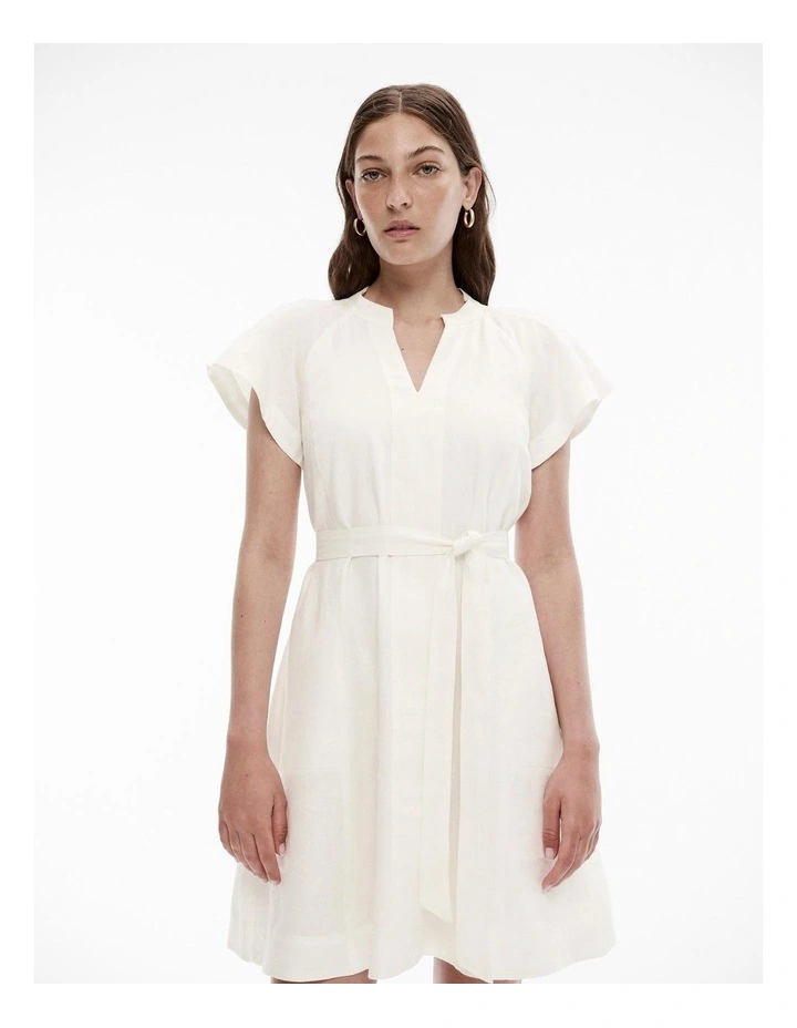 MEER.SHIRRING FRENCH SLEEVE DRESS /PK（Serene Hill Pink With  