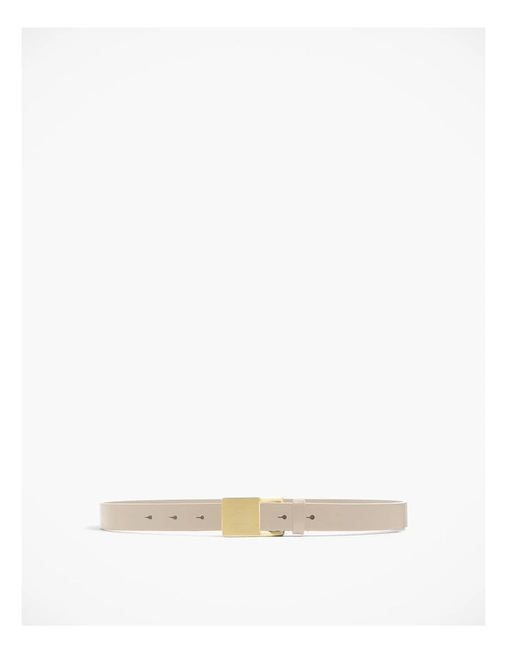 Solid Buckle Belt in Husk image 1