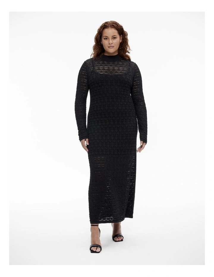 Witchery Lace Stitch Knit Dress in Black | MYER Witchery Lace Stitch Knit Dress in Black | MYER