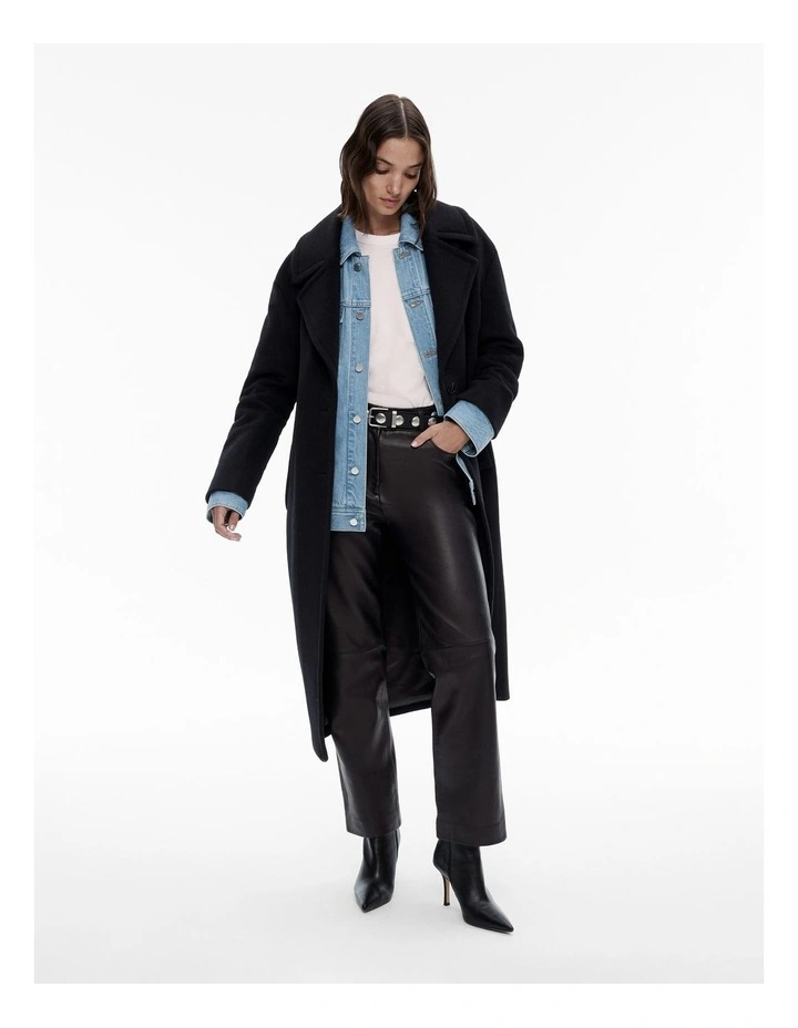 Oversized Denim Jacket in Vintage Wash Denim image 3