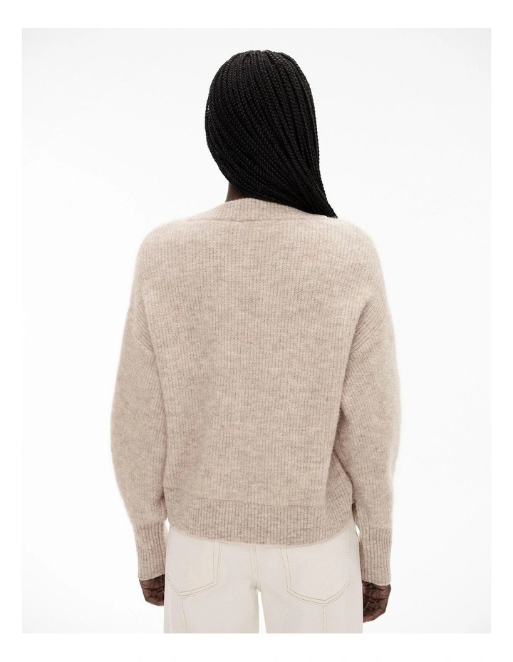 Tactile Knit Cardigan in Fawn Marle image 4