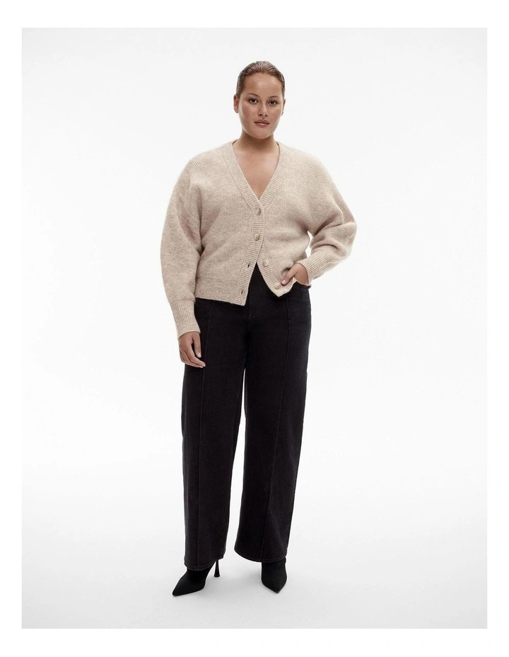 Tactile Knit Cardigan in Fawn Marle image 6