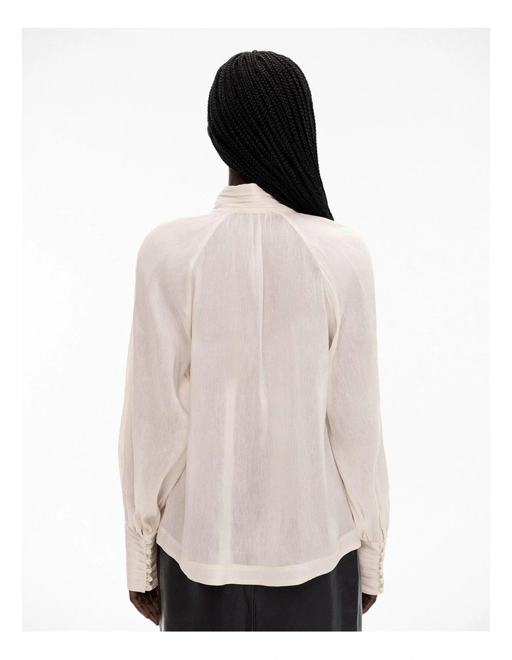 Witchery High-neck Raglan Blouse in Chalk | MYER
