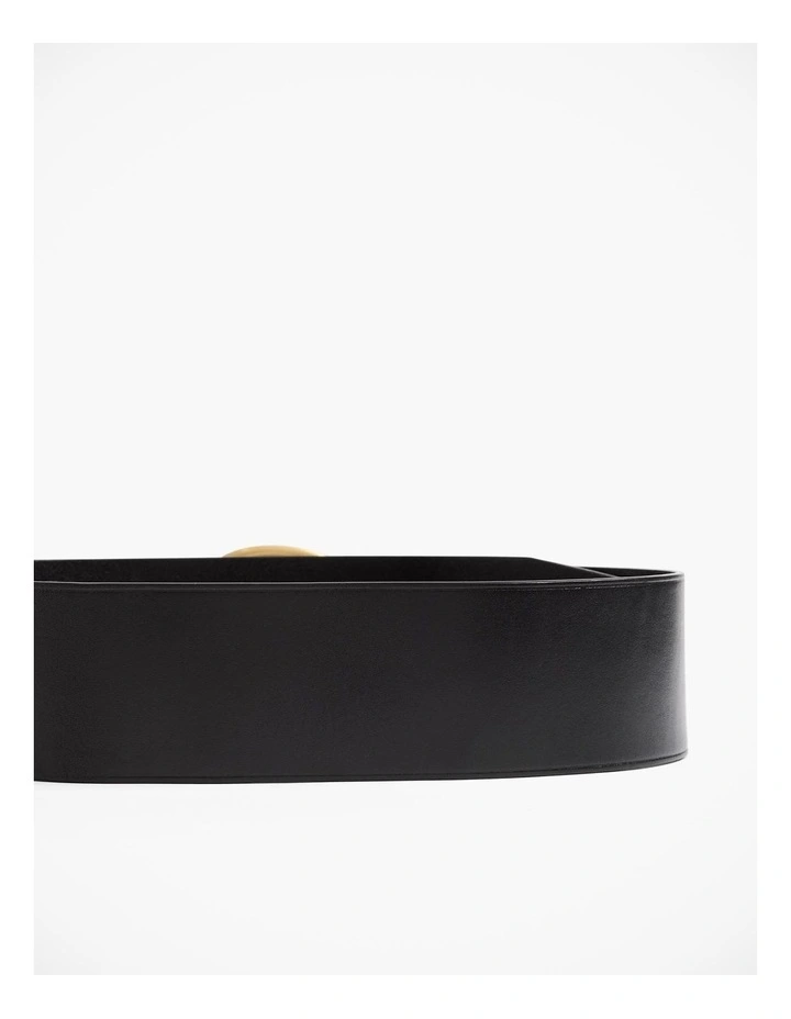 Turn Back Belt in Black image 4