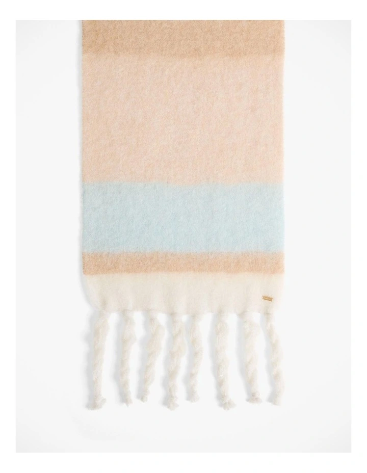 Striped Tassel Scarf