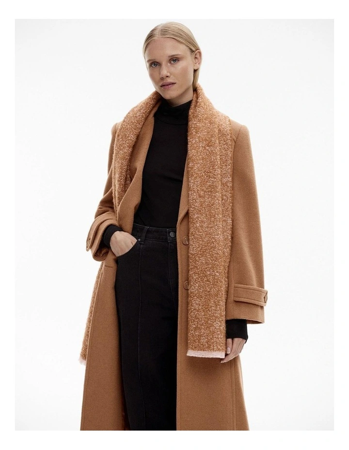 Textured Scarf in Lilac Leaf image 2