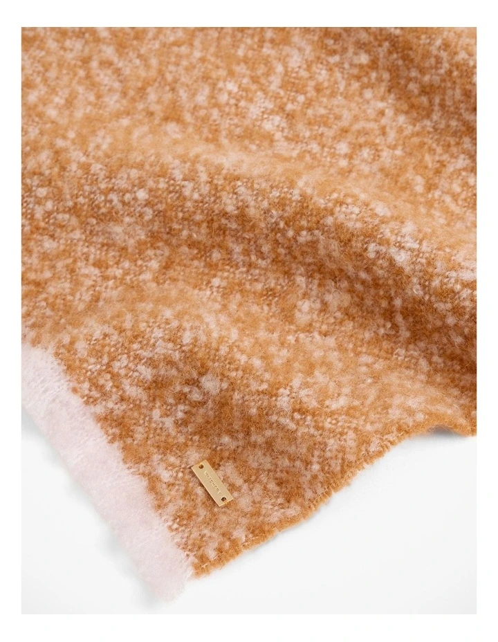 Textured Scarf in Lilac Leaf image 4