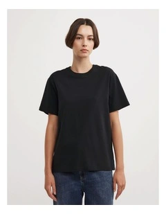 Crew Neck T-shirt in Black