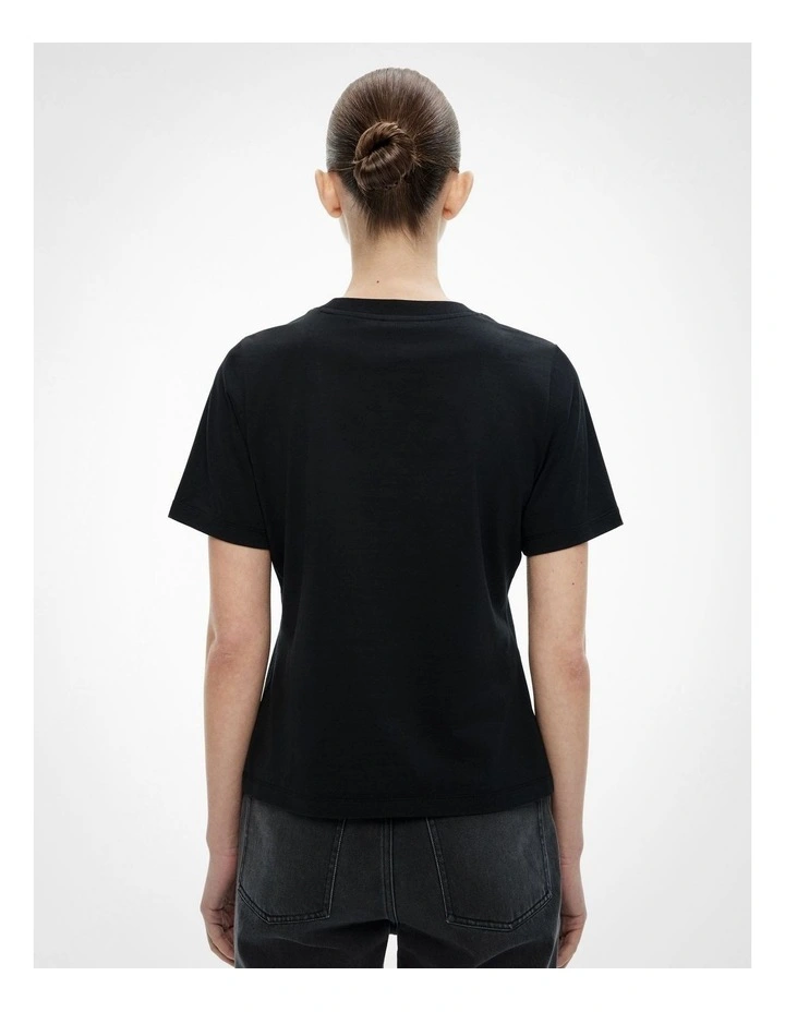 Slim Fit Tee in Black image 2