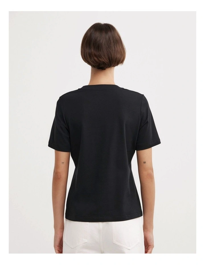 Slim Fit Tee in Black image 5