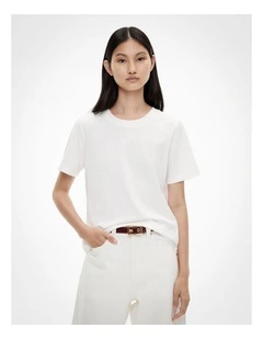 Slim Fit Tee in Fresh White