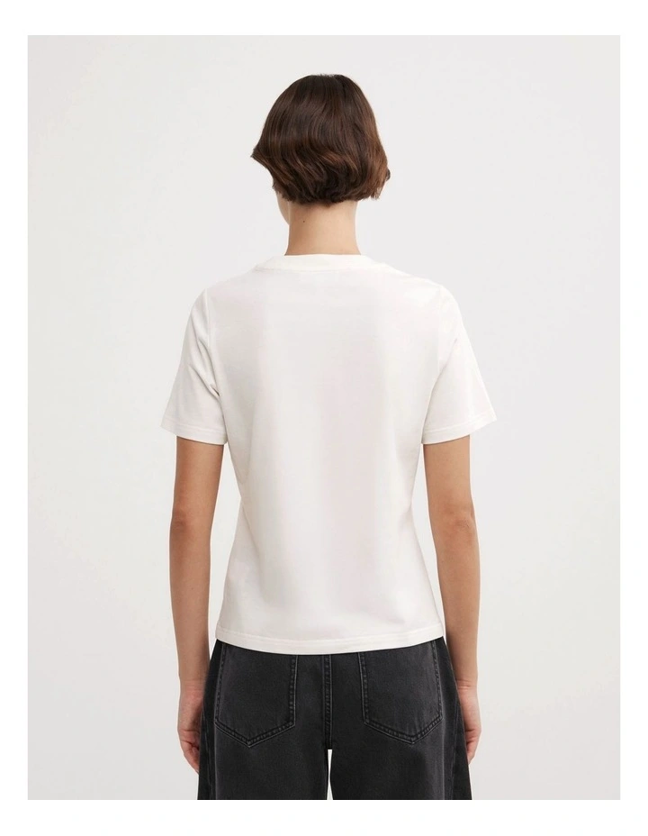 Slim Fit Tee in Fresh White image 2