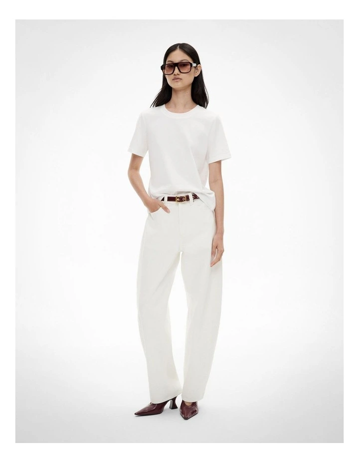 Slim Fit Tee in Fresh White image 3