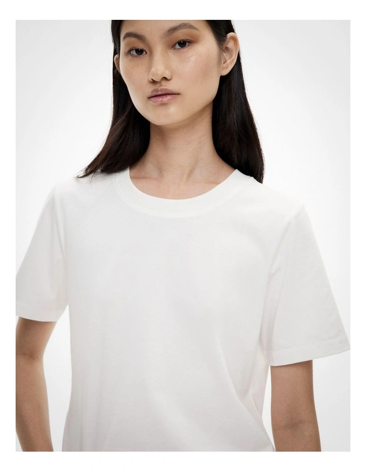 Slim Fit Tee in Fresh White image 4