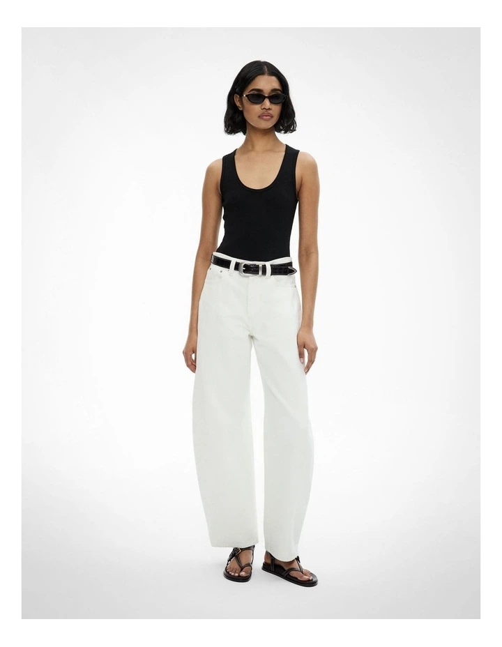 Scoop Rib Tank in Black image 2