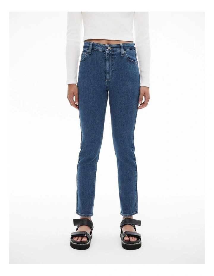 Mid Rise Skinny Jean in Indigo image 1
