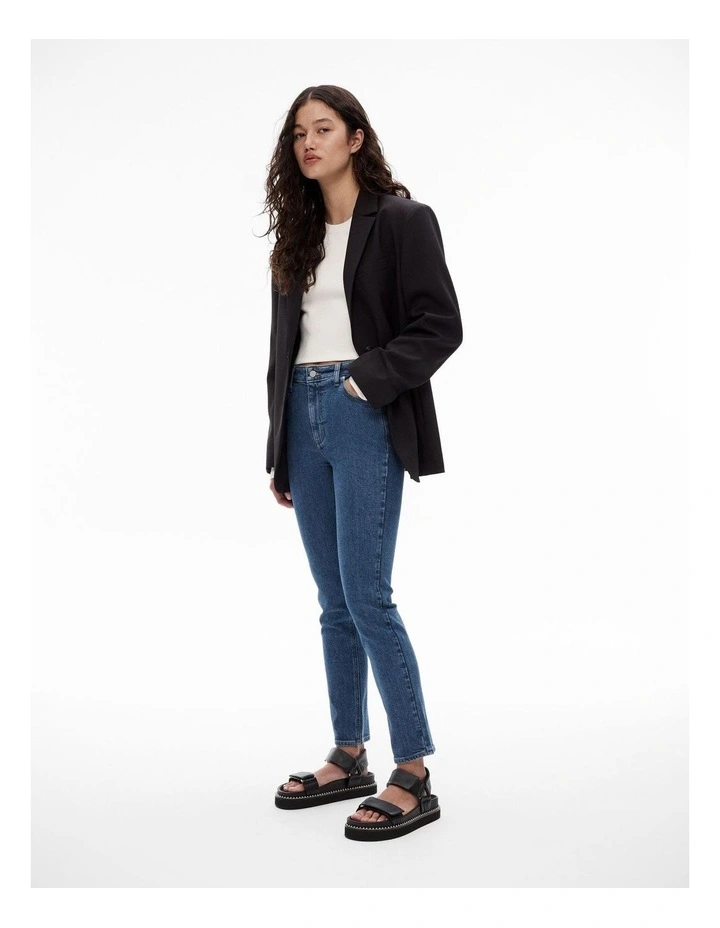 Mid Rise Skinny Jean in Indigo image 2