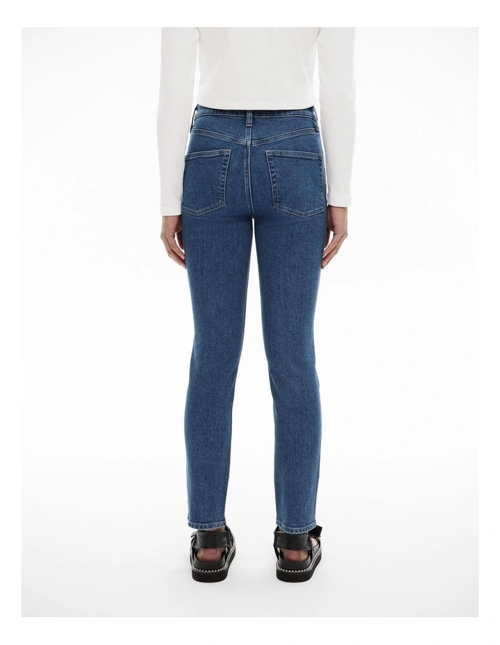 Mid Rise Skinny Jean in Indigo image 4