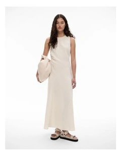 Waist Tuck Detail Dress in Stone Yd