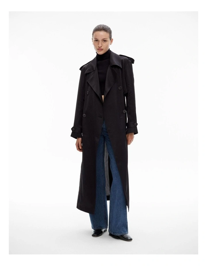 Lightweight Trench in Black image 1
