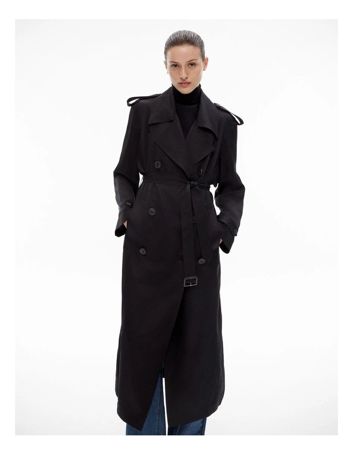 Lightweight Trench in Black image 2