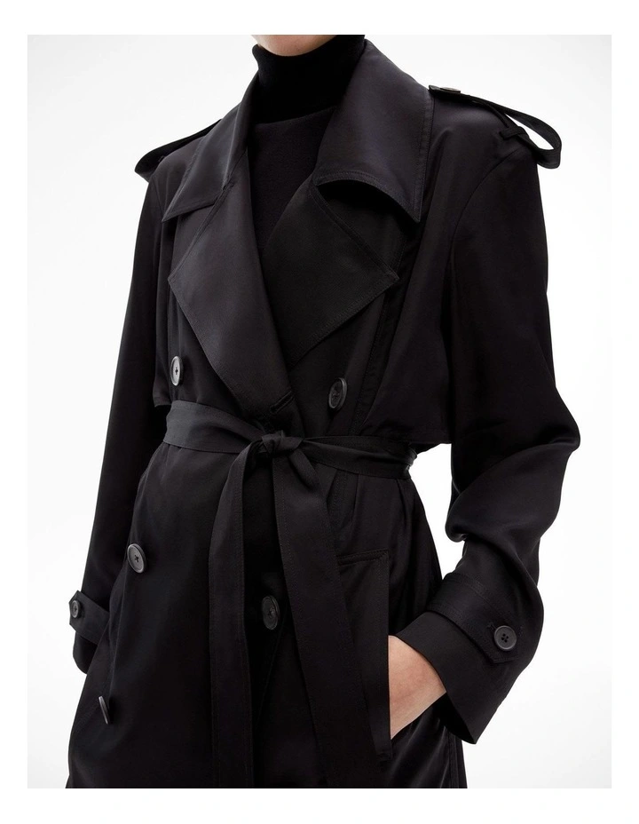 Lightweight Trench in Black image 4