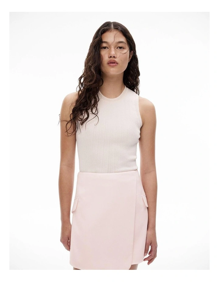 Variegated Knit Tank in Cosmetic Pink image 1