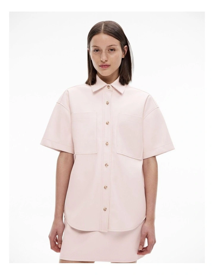 Patch Pocket Shirt in Cosmetic Pink image 1