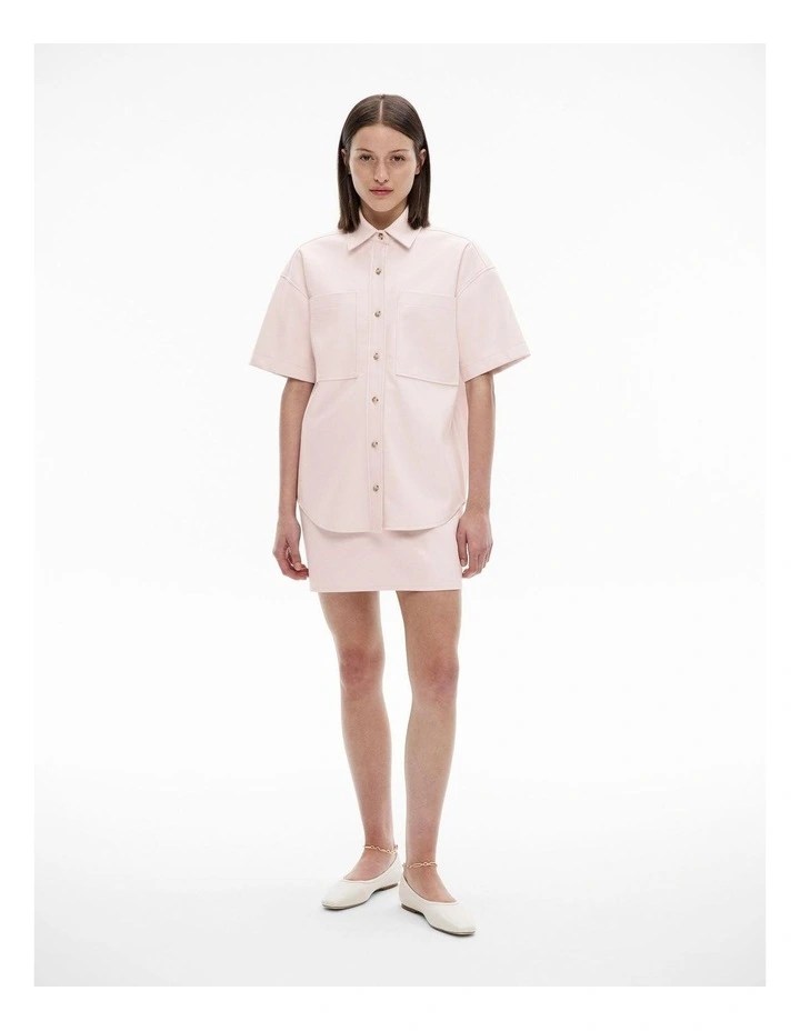 Patch Pocket Shirt in Cosmetic Pink image 2