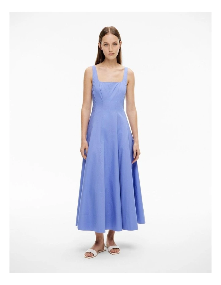 Seam Detail Midi Dress in Violet image 1