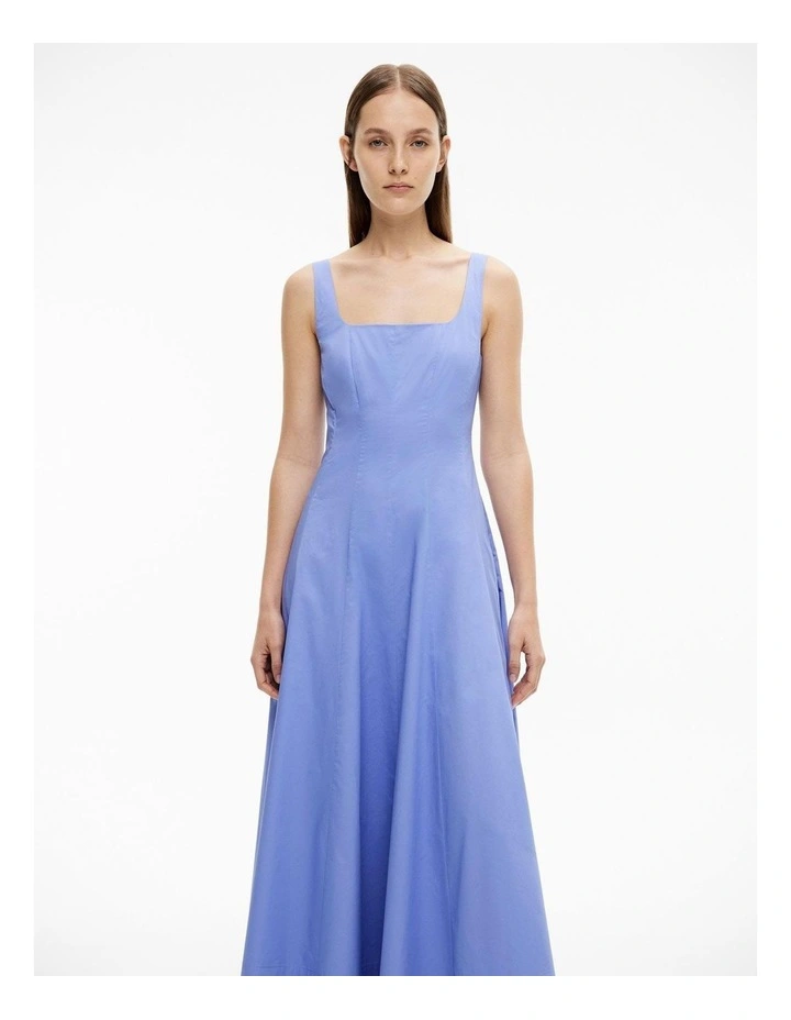 Seam Detail Midi Dress in Violet image 2