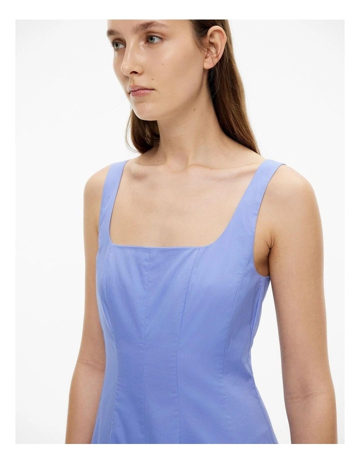 Seam Detail Midi Dress in Violet image 3