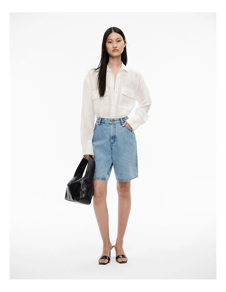 Utility Pocket Shirt in Fresh White image 2