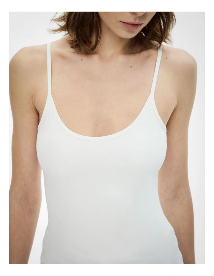 Essentials Camisole in Fresh White image 3