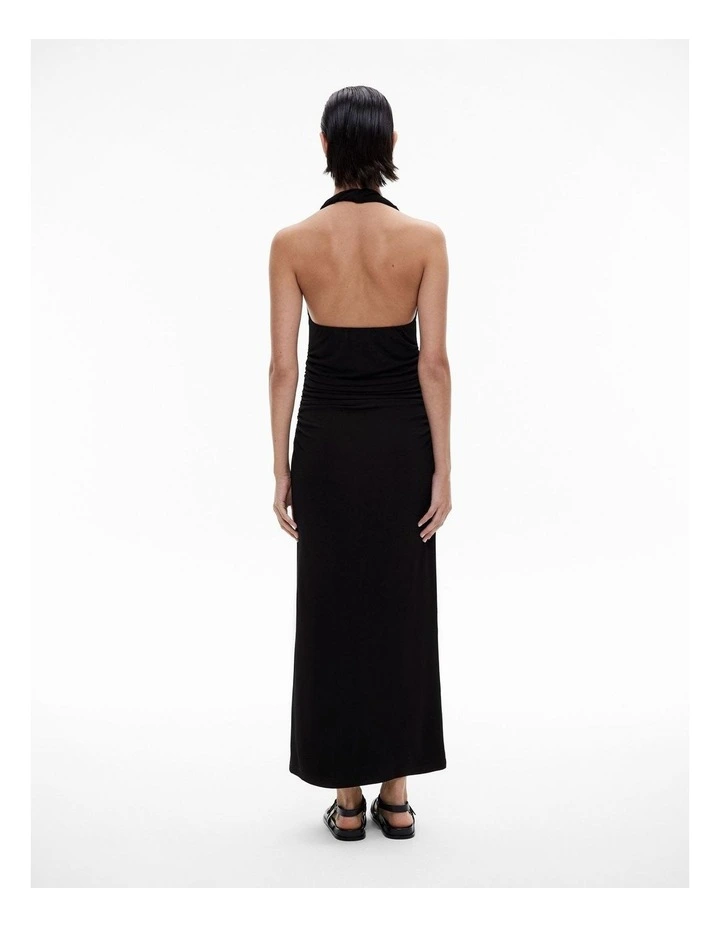 Jersey Twist Dress in Black image 5