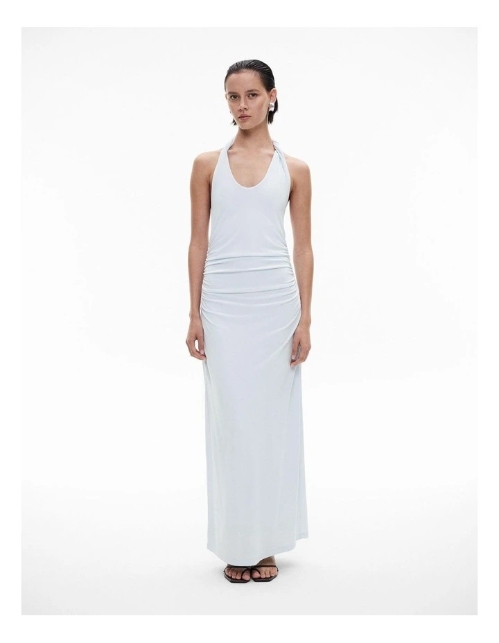 Jersey Twist Dress in Baby Blue image 1